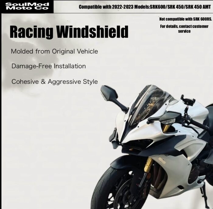 QJMOTO SRK600/SKR450 Racing Windshield - Image 9