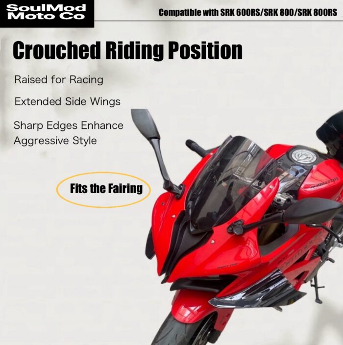 QJMOTO SRK600RS/SKR800/800RS Racing Windshield - Image 10