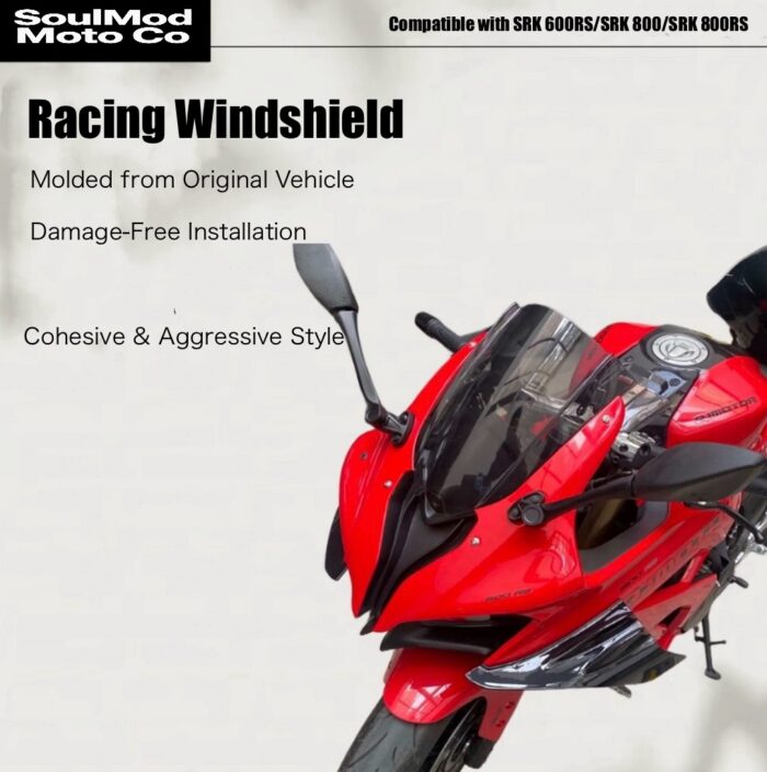 QJMOTO SRK600RS/SKR800/800RS Racing Windshield - Image 8