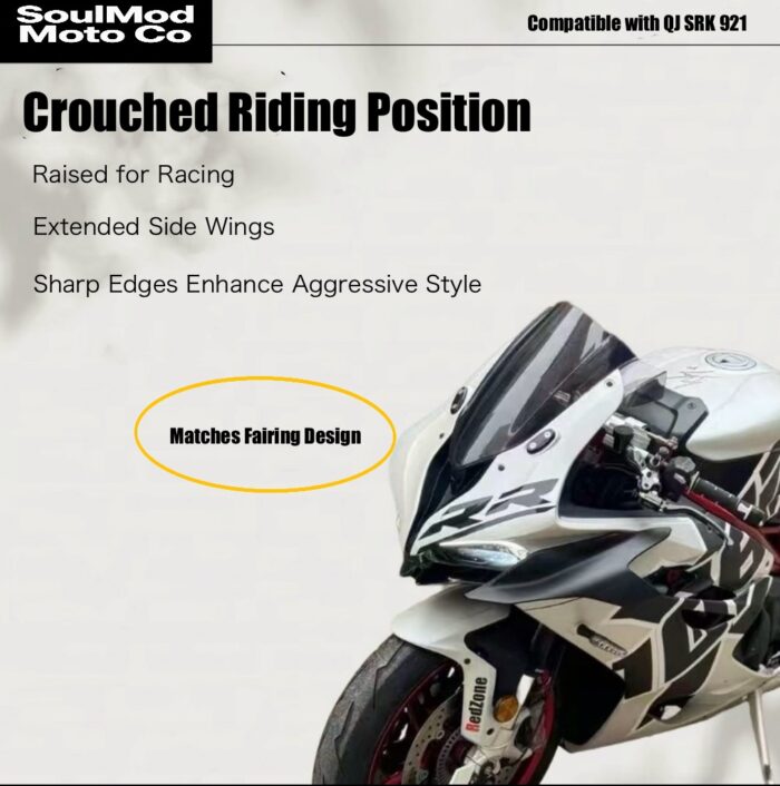 QJMOTO SRK921 Racing Windshield - Image 6