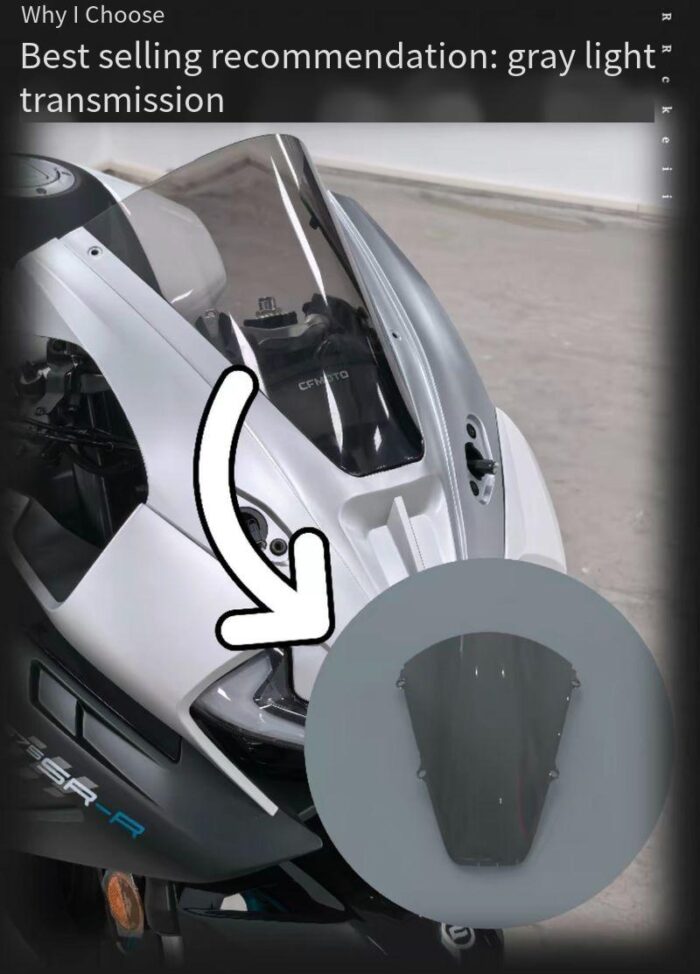 CFMOTO 675SR's Split Windshield Design - Image 6