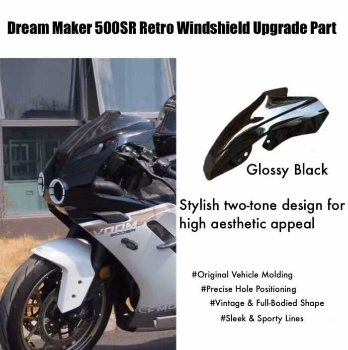 CFMOTO 500SR Racing Windshield - Image 2