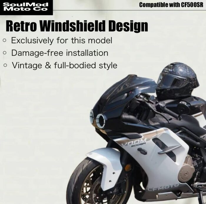 CFMOTO 500SR Racing Windshield - Image 3
