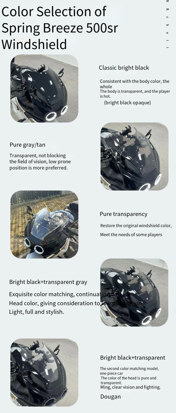 CFMOTO 500SR Racing Windshield - Image 9