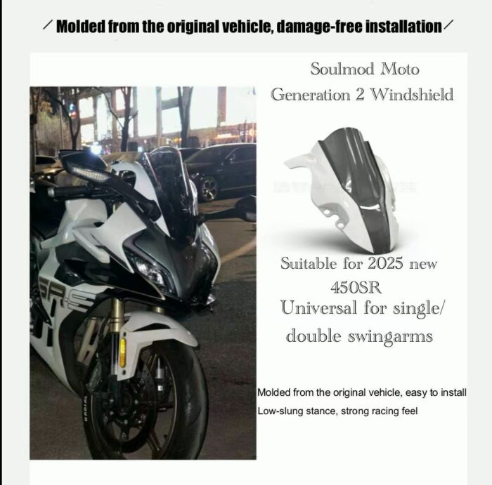 CFMOTO 450SR Racing Windshield - Image 2