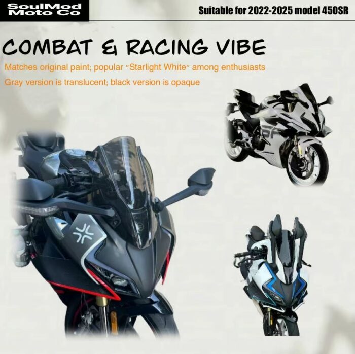 CFMOTO 450SR Racing Windshield - Image 3