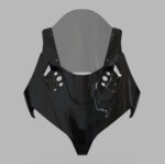 V4 Style Dream Mod Upper Fairing Windscreen Kit for CFMOTO 450SR / 450SRS - Aerodynamic Racing Front Headlight Cowl, Sport Winds - Image 6