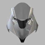 V4 Style Dream Mod Upper Fairing Windscreen Kit for CFMOTO 450SR / 450SRS - Aerodynamic Racing Front Headlight Cowl, Sport Winds - Image 9