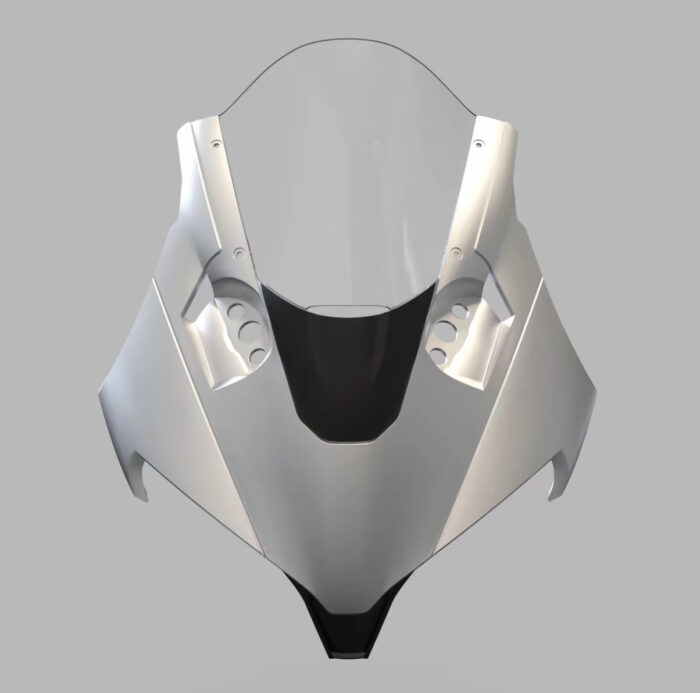 V4 Style Dream Mod Upper Fairing Windscreen Kit for CFMOTO 450SR / 450SRS - Aerodynamic Racing Front Headlight Cowl, Sport Winds - Image 8