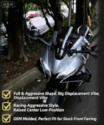 V4 Style Dream Mod Upper Fairing Windscreen Kit for CFMOTO 450SR / 450SRS - Aerodynamic Racing Front Headlight Cowl, Sport Winds - Image 5
