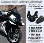 For CFMOTO 675SR Racing Windshield, Heightened New Track Flow Guide Accessory, Soulmodmoto Windshield
