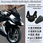 For CFMOTO 675SR Racing Windshield, Heightened New Track Flow Guide Accessory, Soulmodmoto Windshield