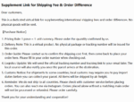 Supplement Link for Shipping Fee & Order Difference - Image 2